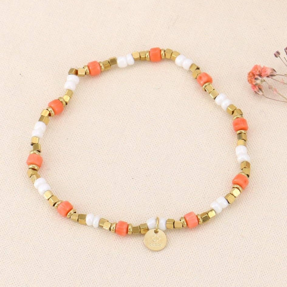 orange bead bracelet