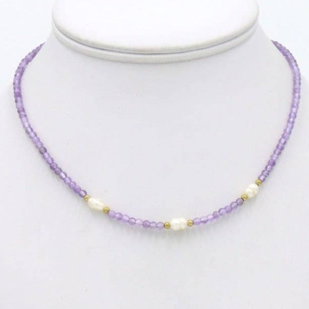 purple bead necklace