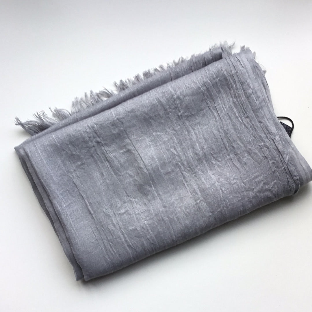 Grey classic plain scarf