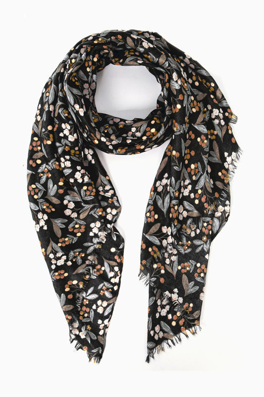 Black berries scarf