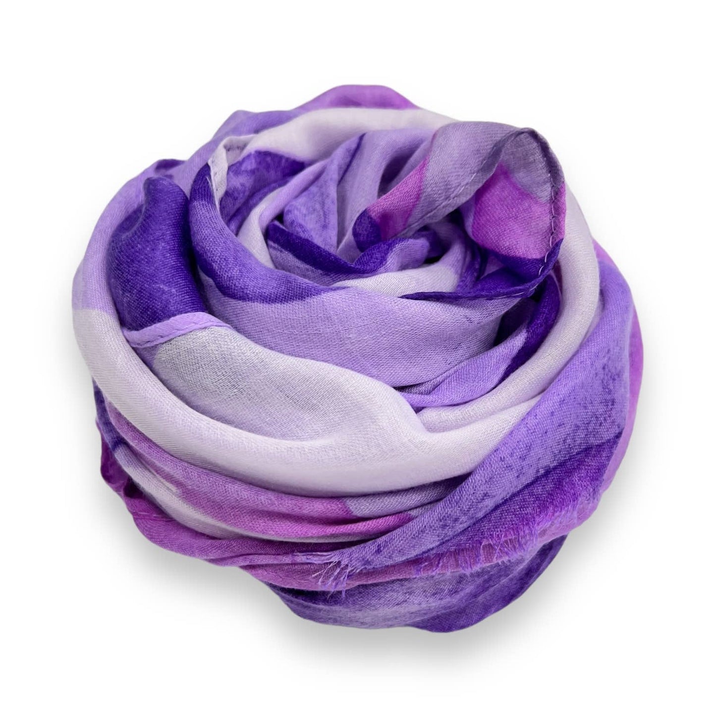 Pink Abstract flower print scarf