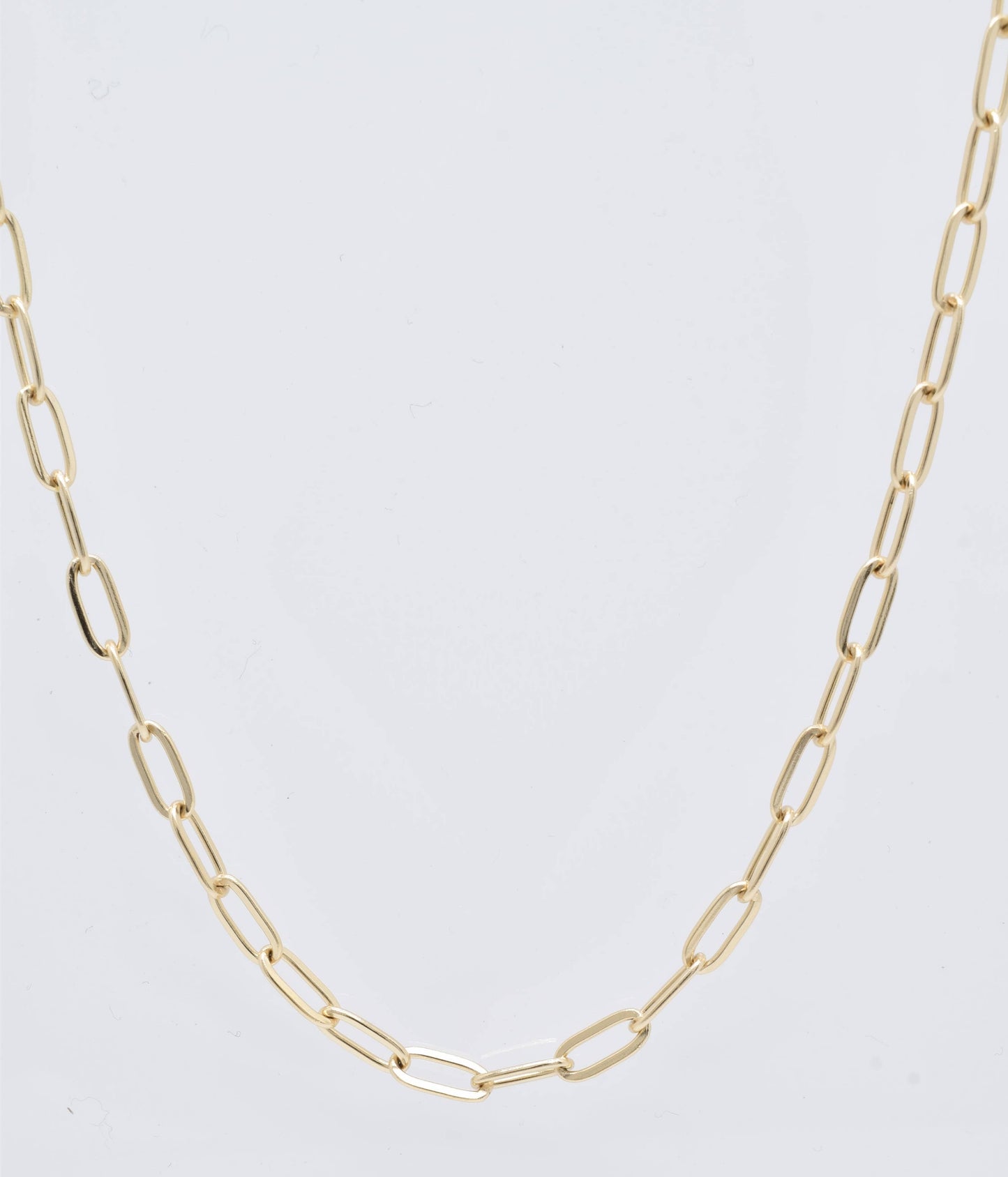 Simple gold link chain - 210072