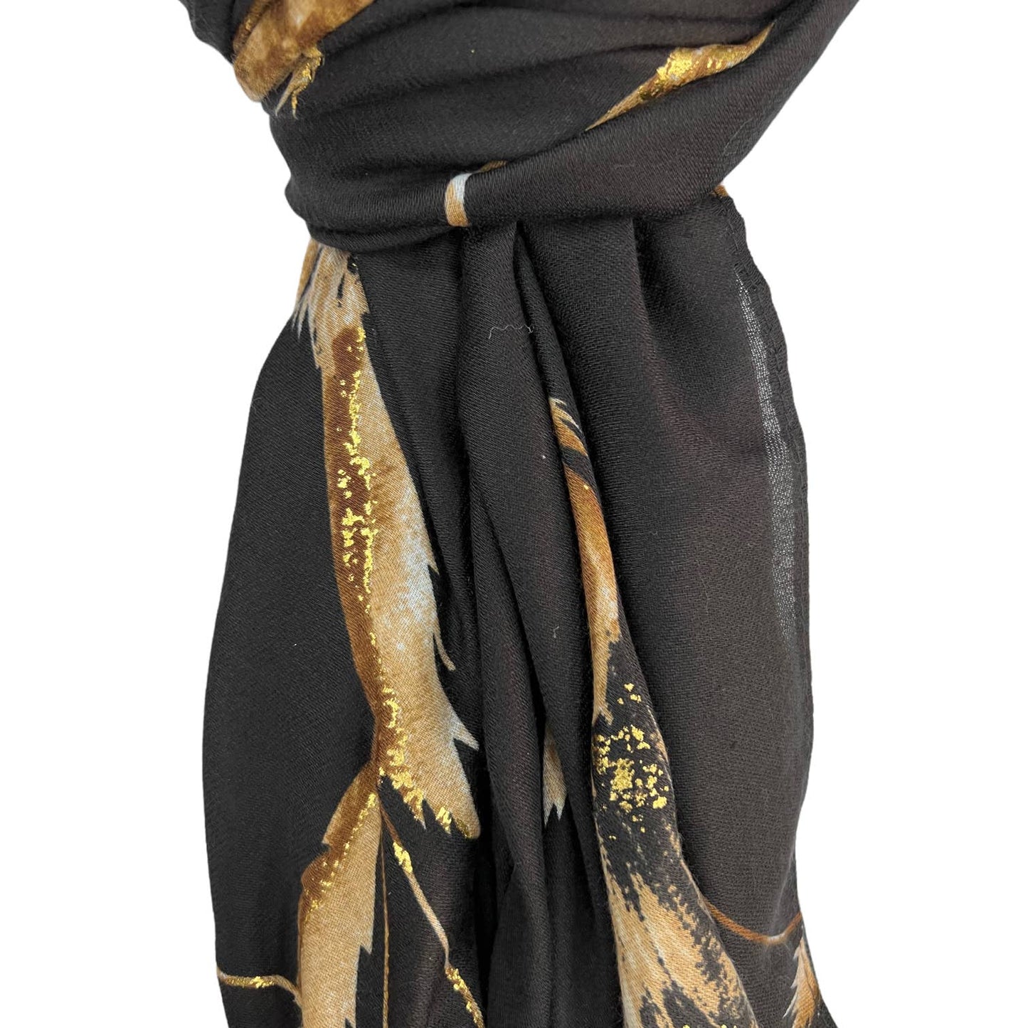 Green thistle dusty miller scarf