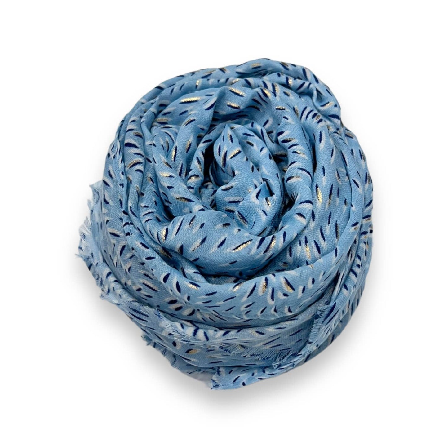 Blue small strokes scarf