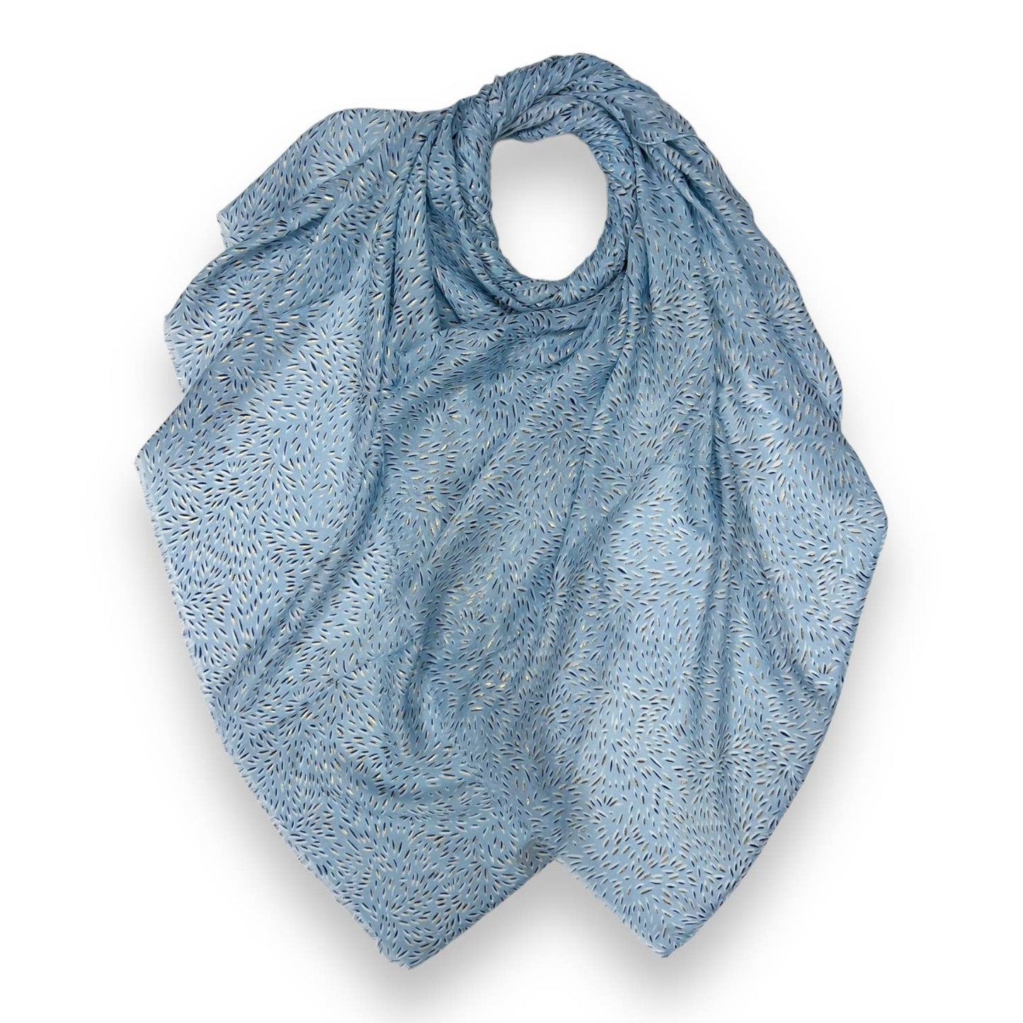 Blue small strokes scarf