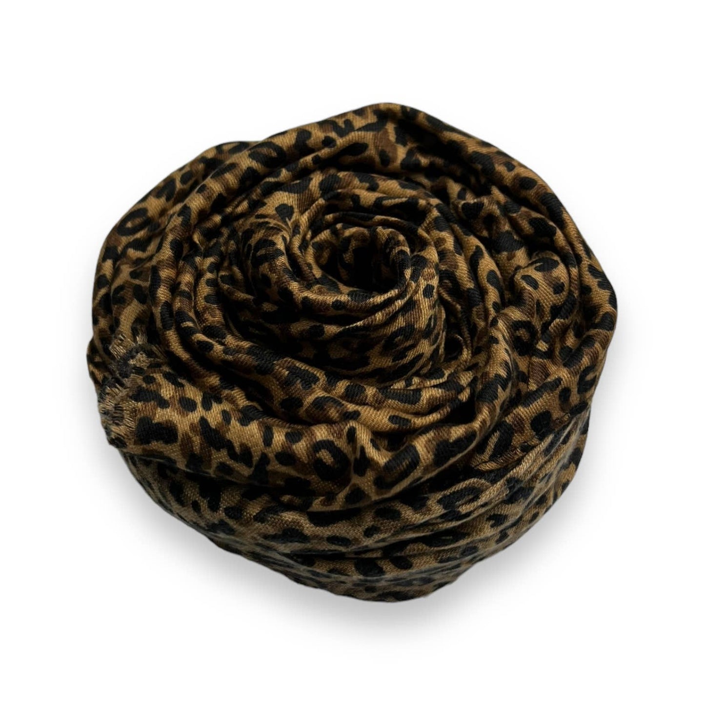 Beige cheetah print scarf