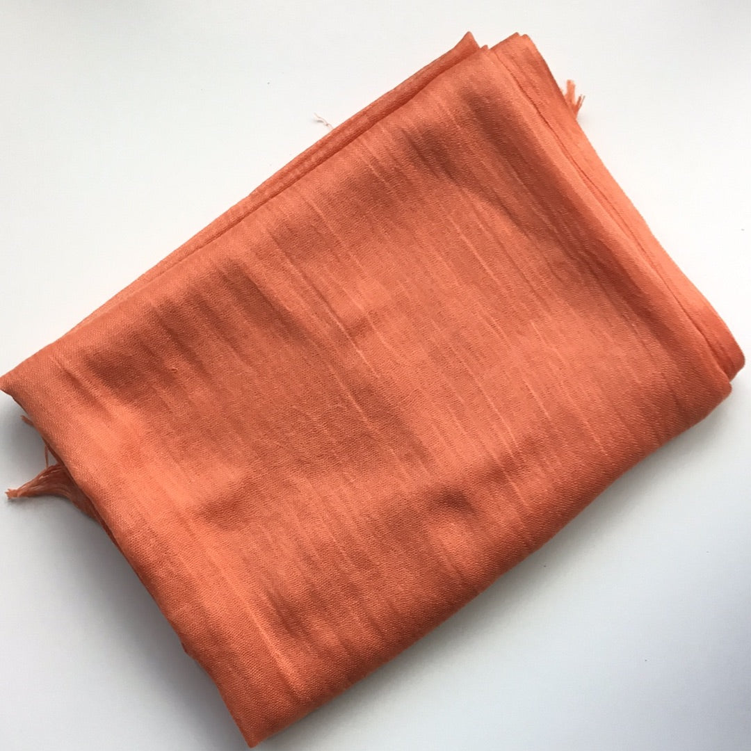 Orange classic plain scarf