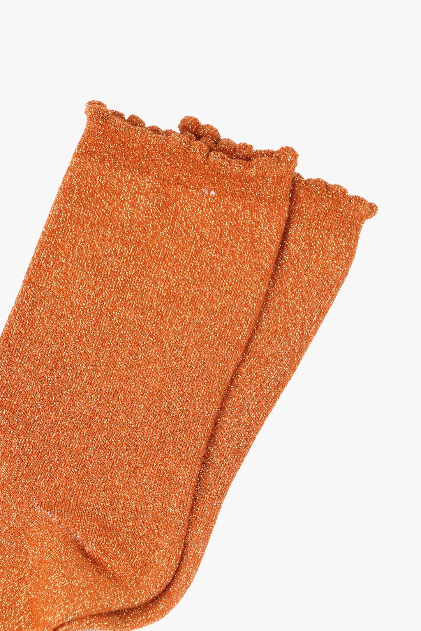 Glitter Socks - Burnt Orange