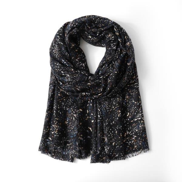 Black sparkles scarf