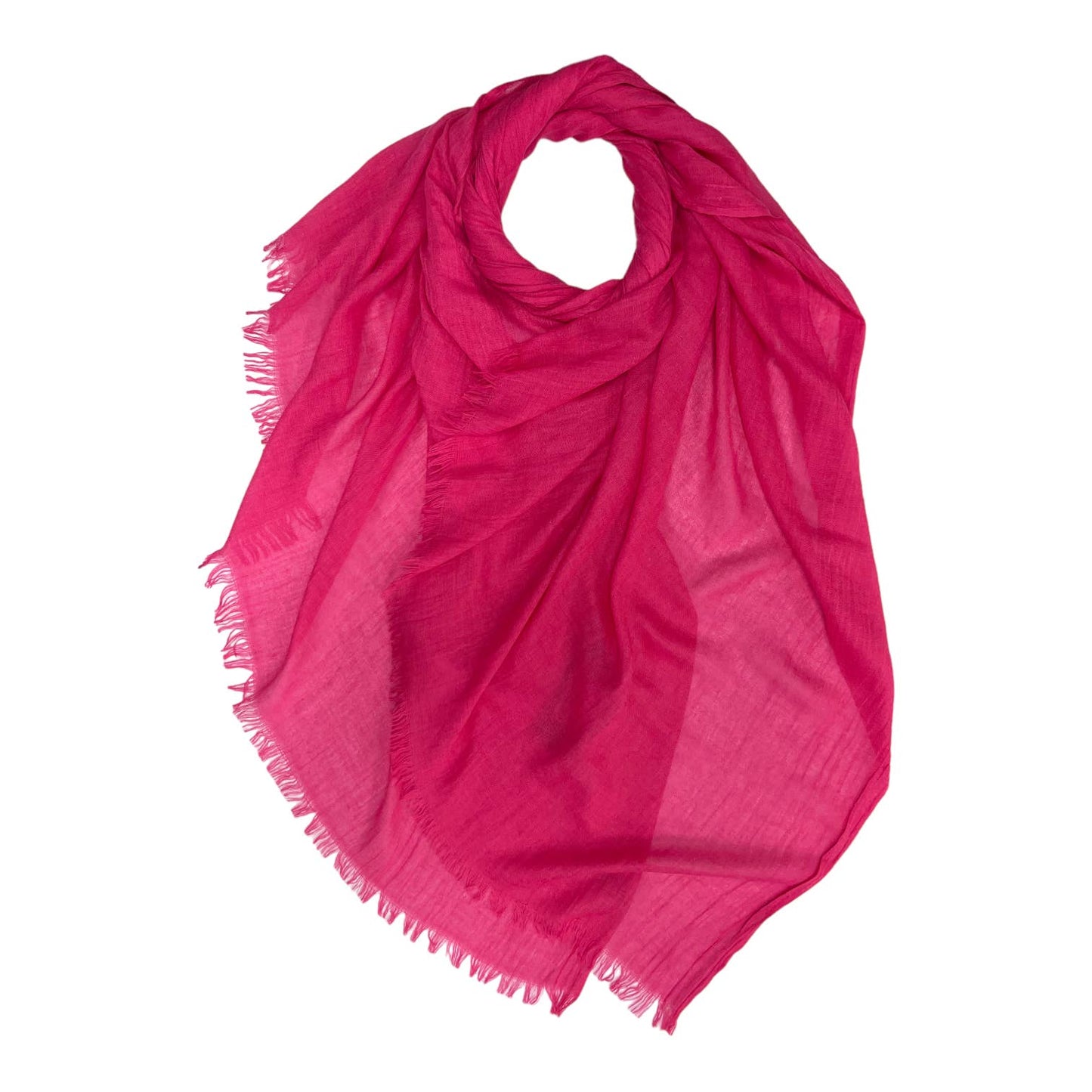 Hot pink classic plain scarf