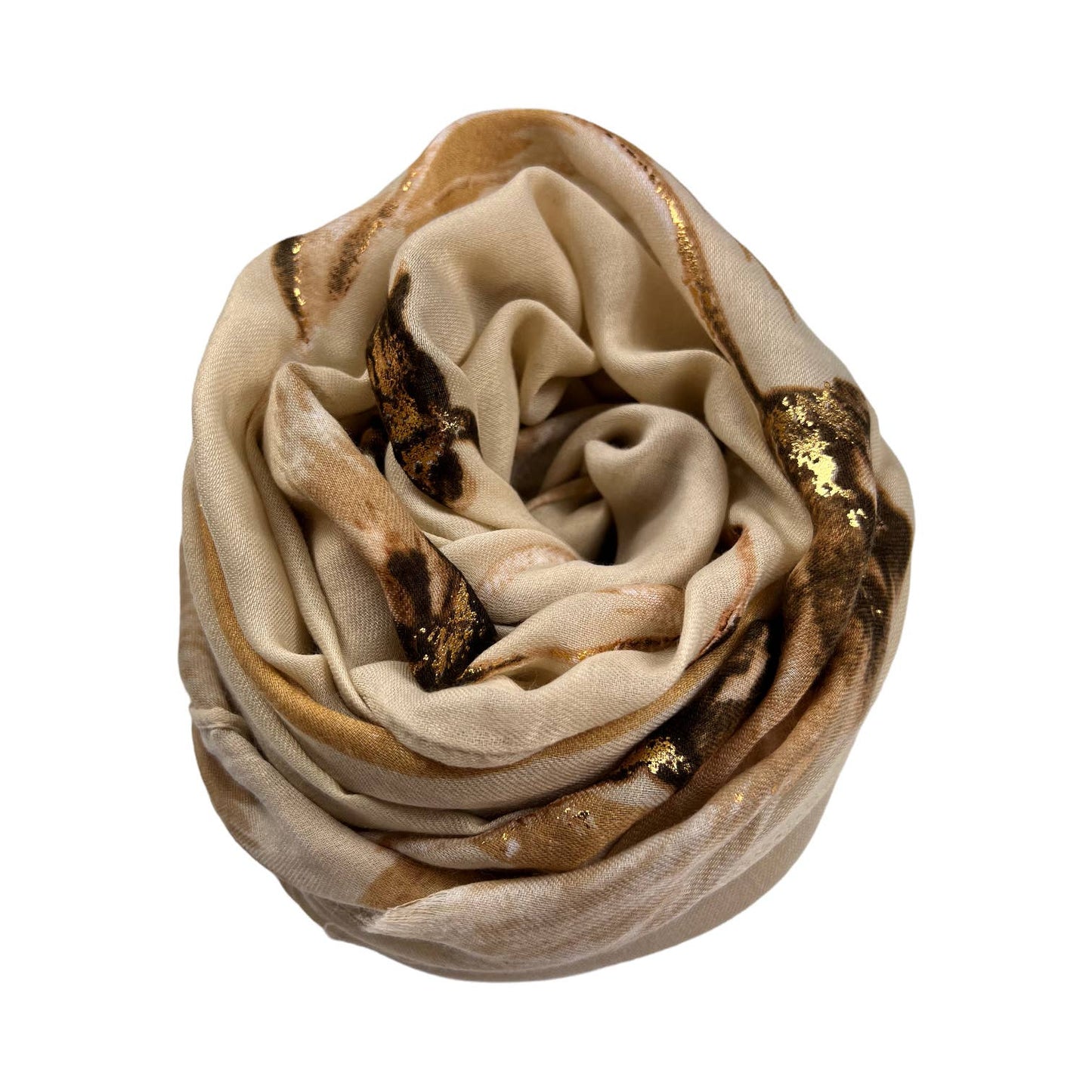 Green thistle dusty miller scarf