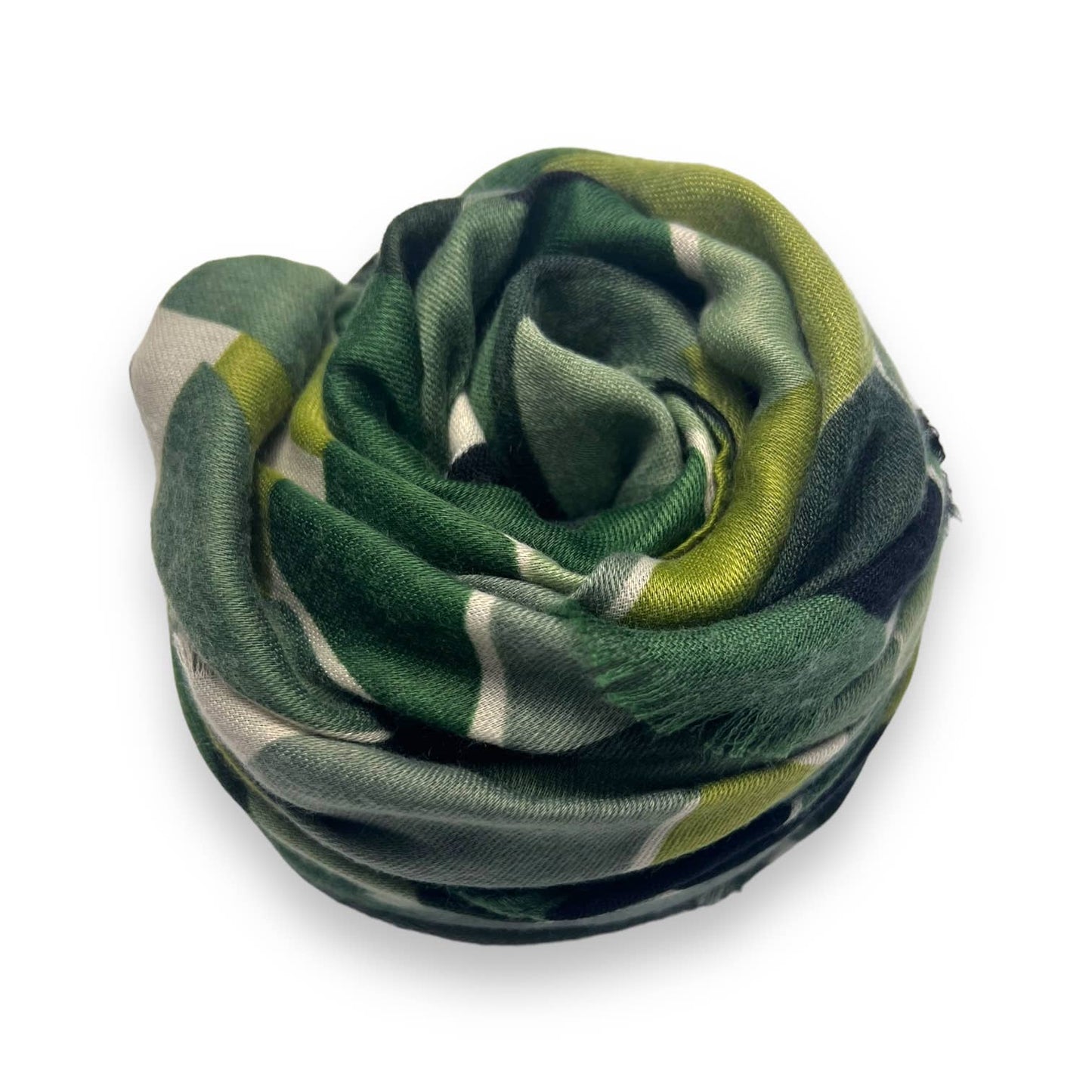 Green jelly print scarf